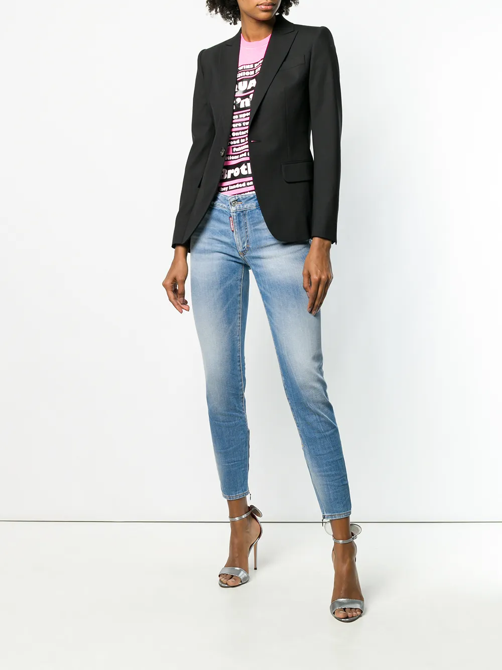 DSQUARED2 printed T-shirt Roze