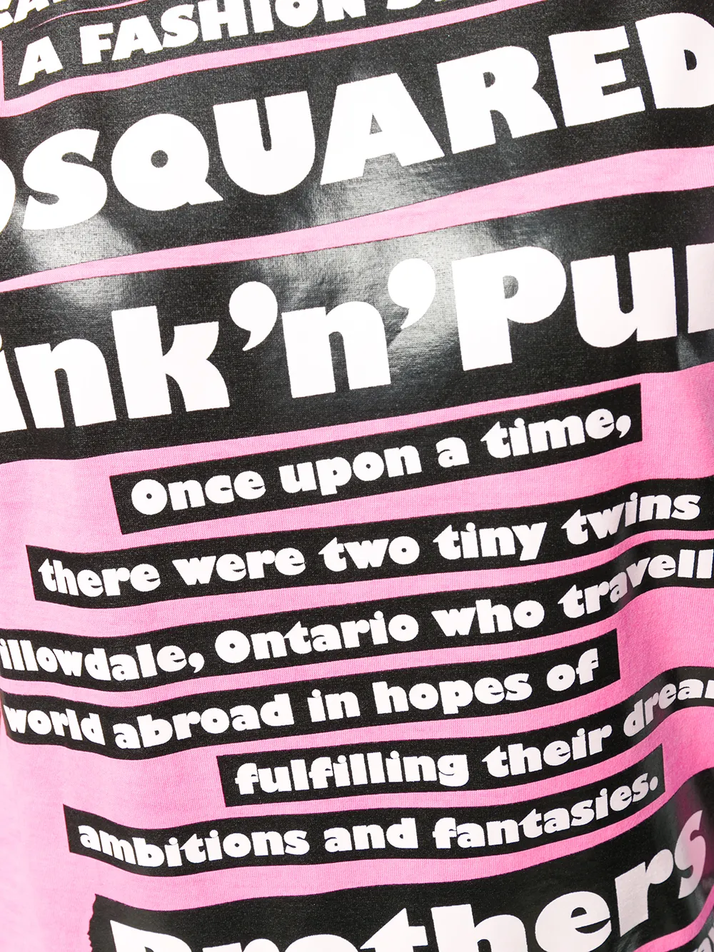 DSQUARED2 printed T-shirt Roze