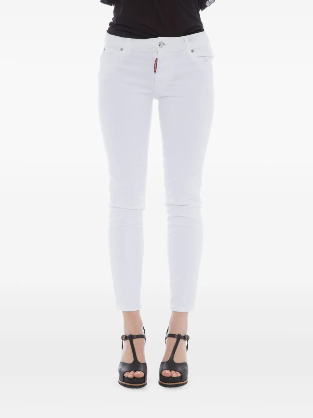 DSQUARED2 Broek van stretch-katoen - Wit