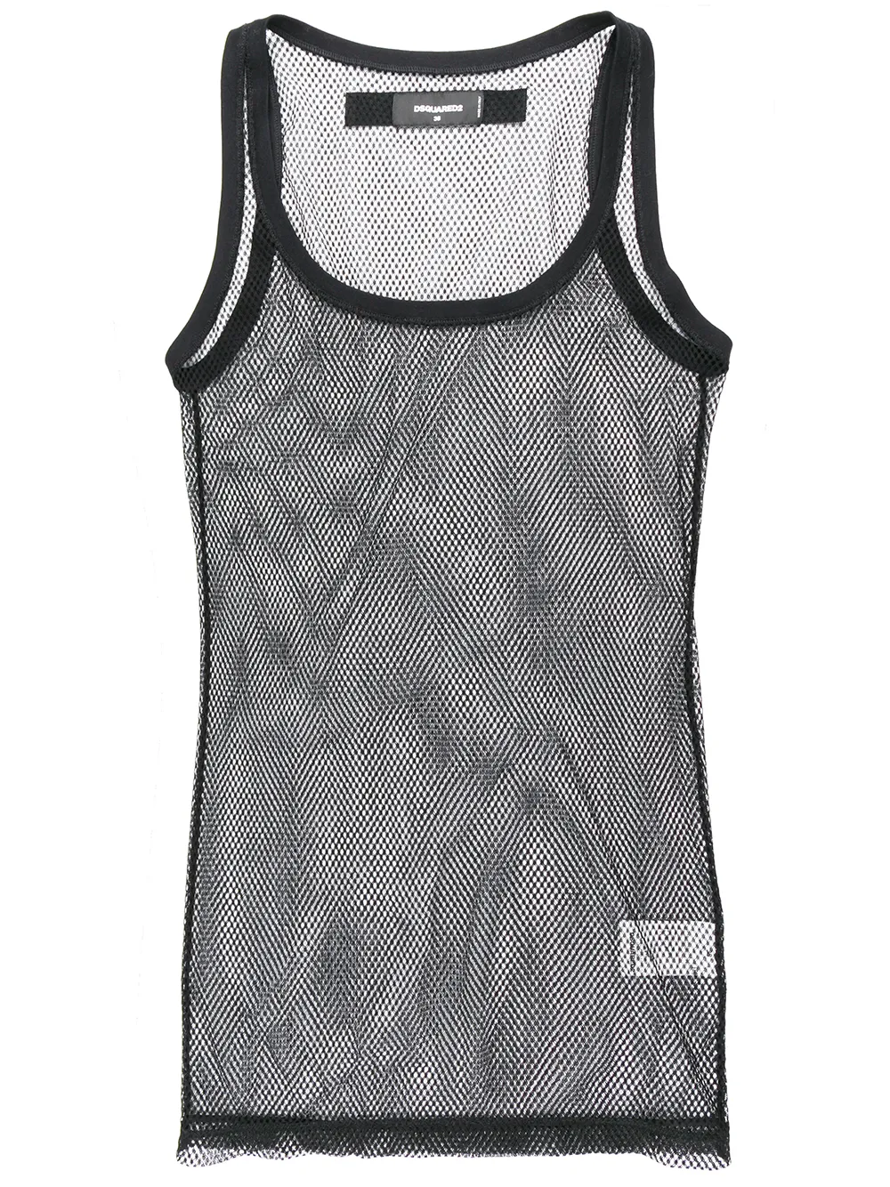 DSQUARED2 Canotta lunga con rete - Nero