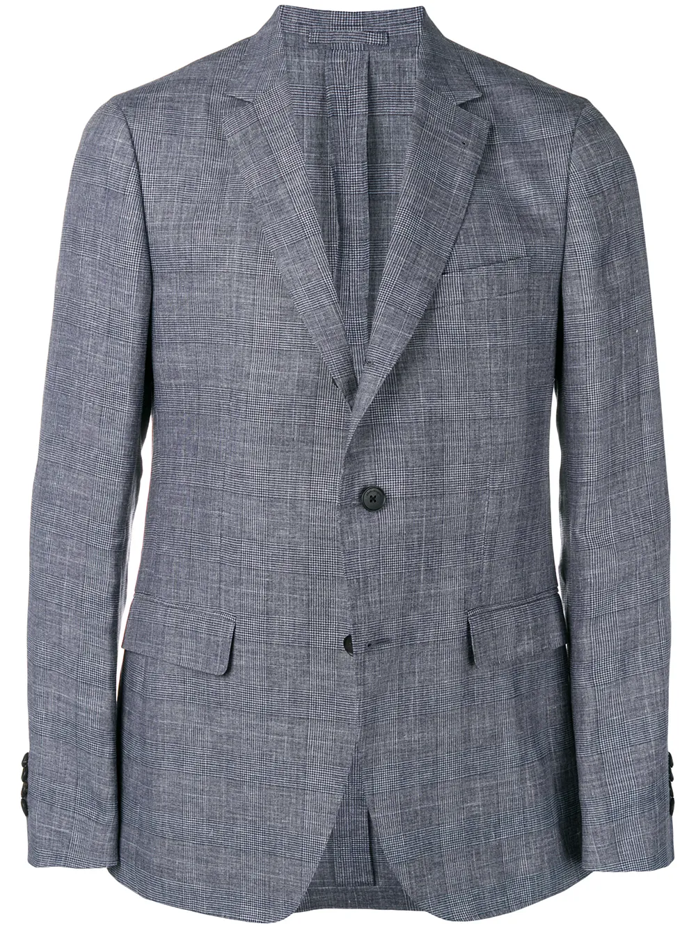 salvatore ferragamo prince of wales print blazer - 蓝色