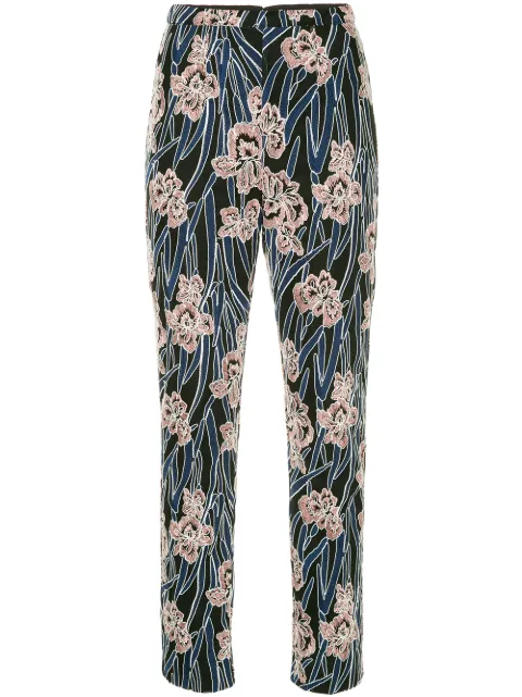 Rachel Gilbert embroidered floral trousers