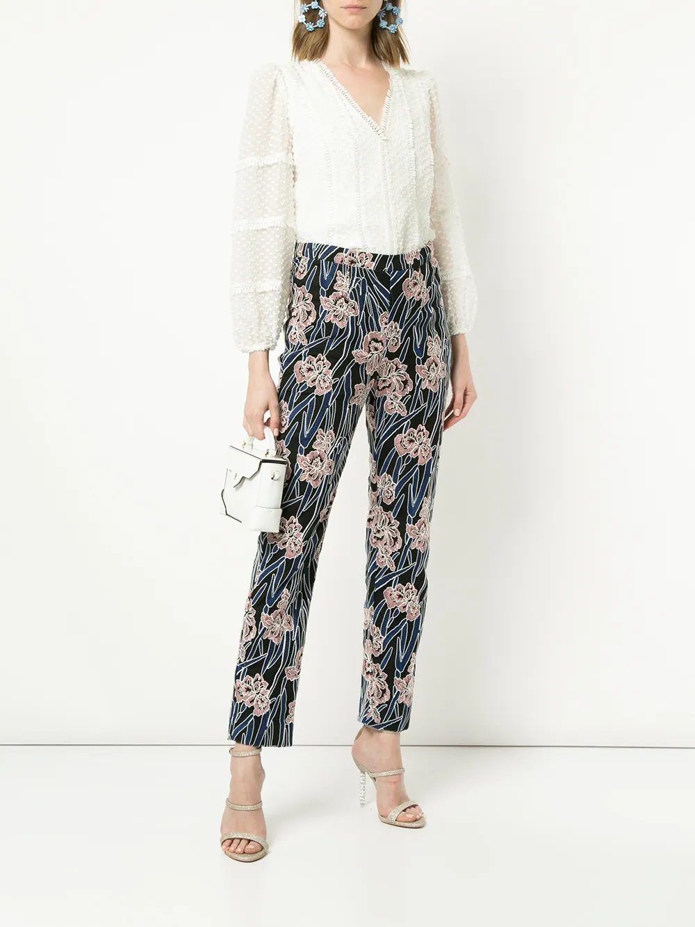 Rachel Gilbert embroidered floral trousers - Veelkleurig