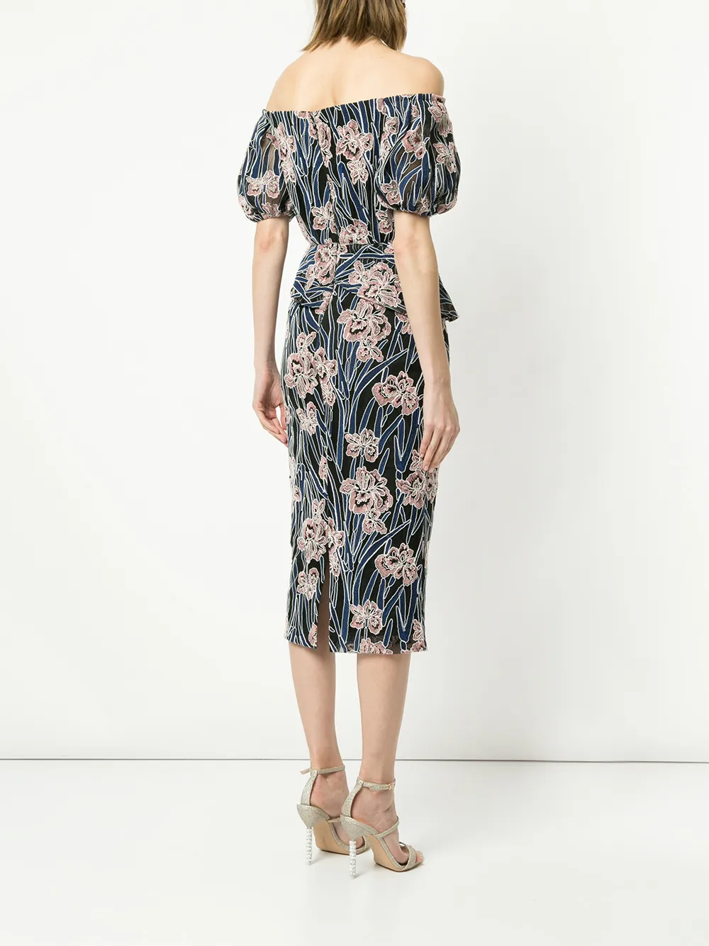 Rachel Gilbert embroidered floral dress Veelkleurig