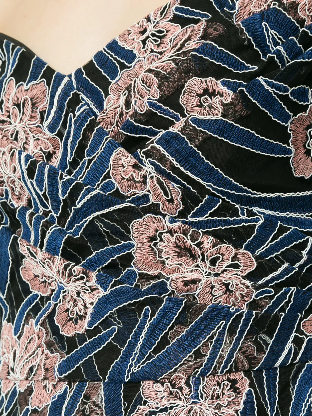 Rachel Gilbert embroidered floral dress Veelkleurig