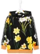 الصورة 1 من Dolce & Gabbana Kids floral print zipped hoodie