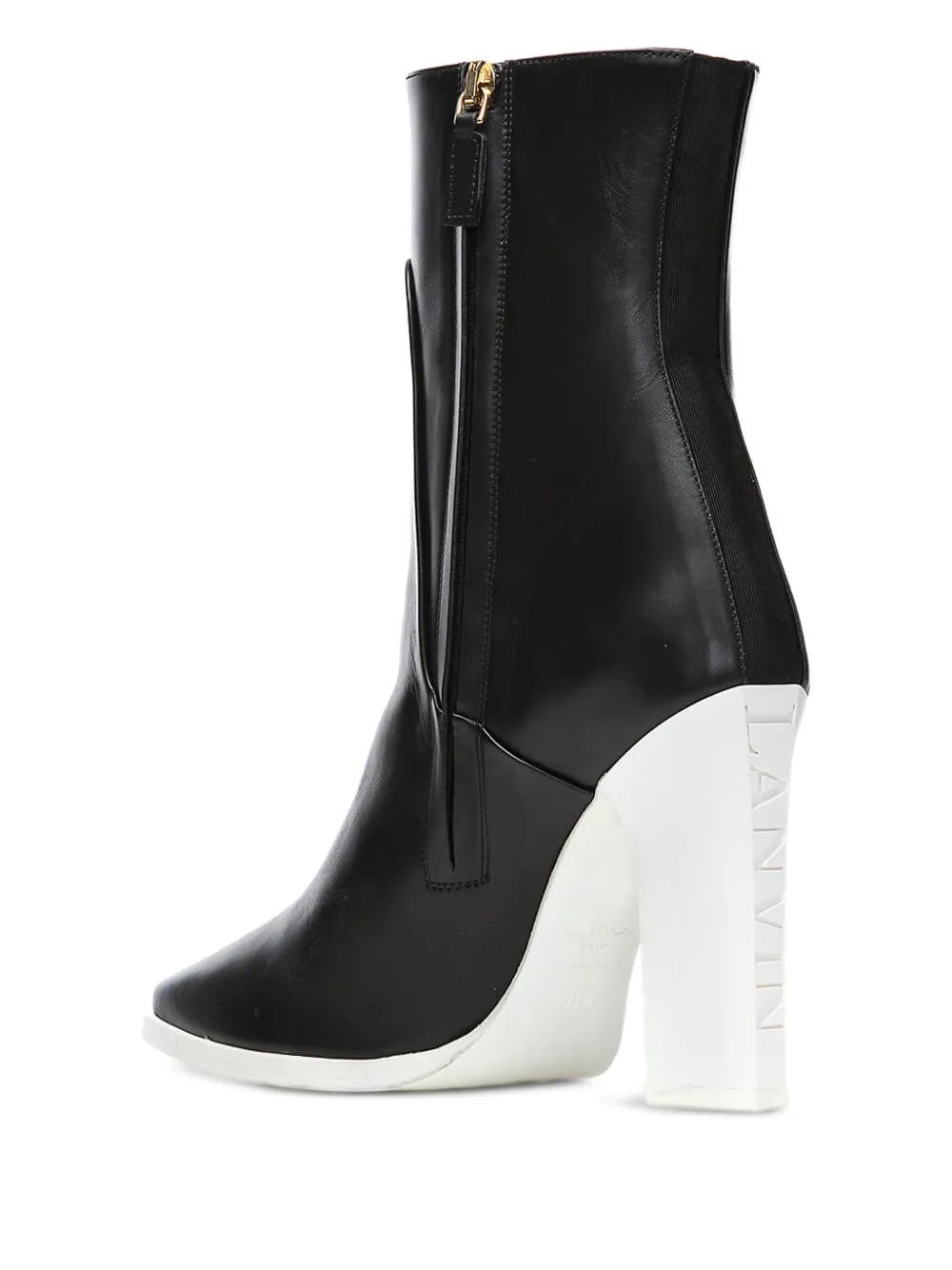 Lanvin leather ankle boots Black