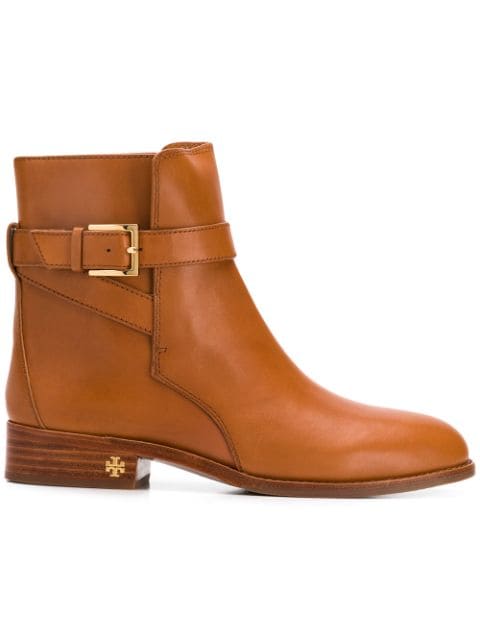 TORY BURCH TORY BURCH BROOKE ANKLE BOOTS - BROWN