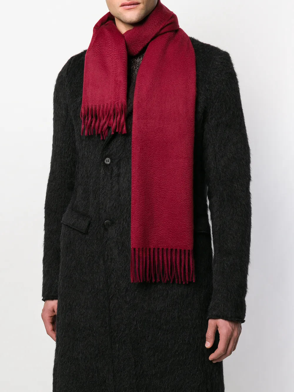 Begg x Co fringed edge scarf | Men | Image 2