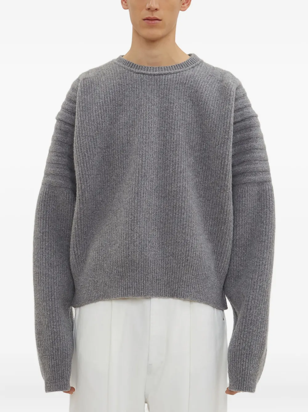 Hed Mayner oversized knitted sweater | رمادي | Image 1