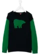 الصورة 1 من Perfect Moment Kids bear crew neck sweater