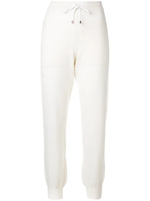 Barrie pants de cachemira con cordones en la pretina
