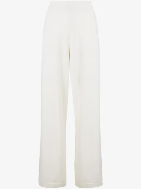 Barrie flared knitted trousers