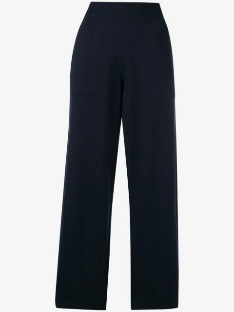 Barrie flared knitted trousers