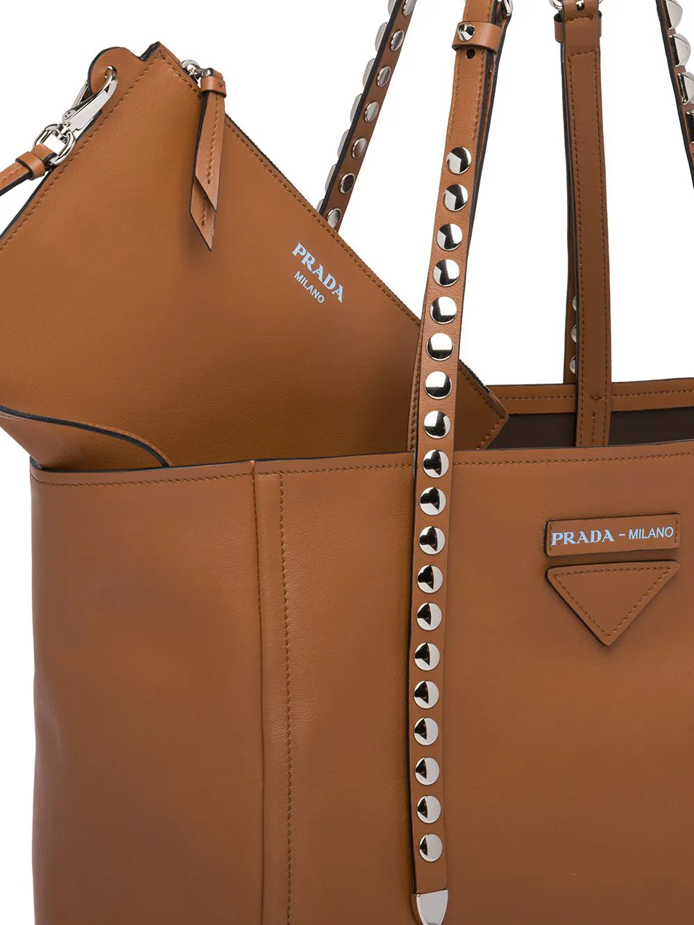prada studded tote