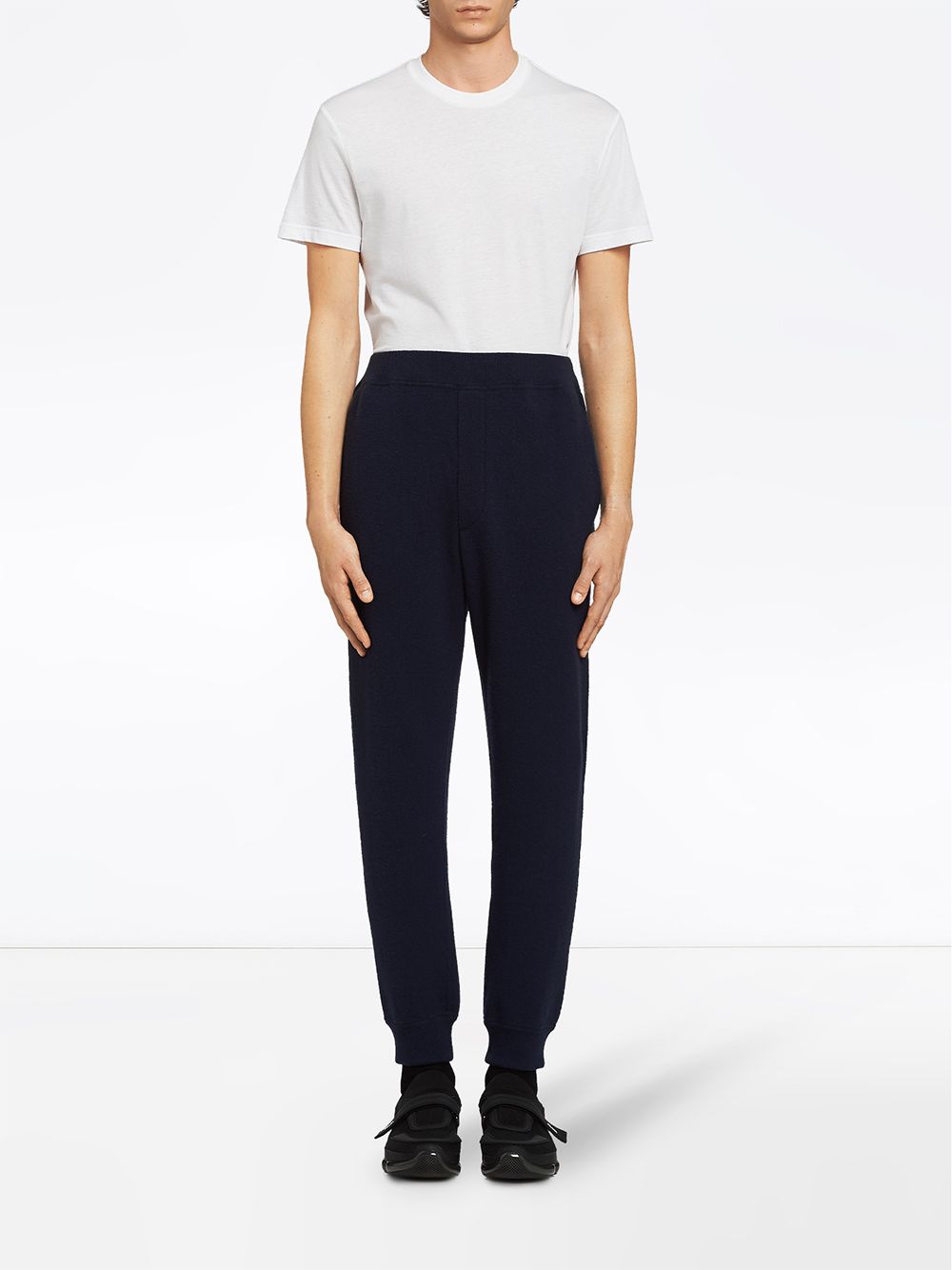 Shop Prada Wool and cashmere jogging pants with Express Delivery - FARFETCH