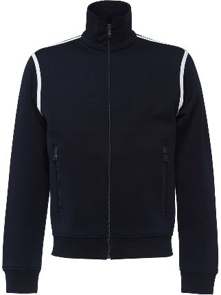 Prada Cotton Jersey Zip Sweatshirt - Farfetch