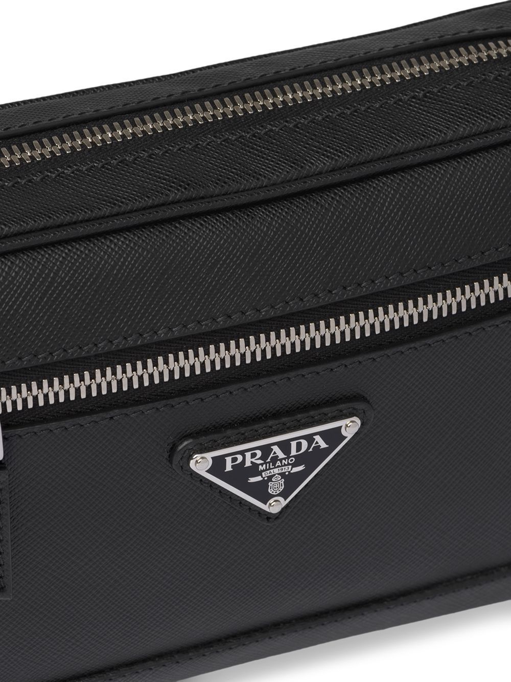 фото Prada поясная сумка из сафьяновой кожи
