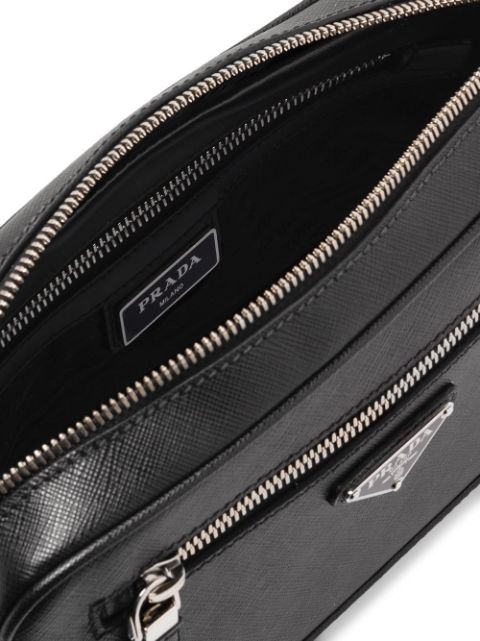 Shop black Prada Saffiano leather shoulder bag with Afterpay - Farfetch Australia