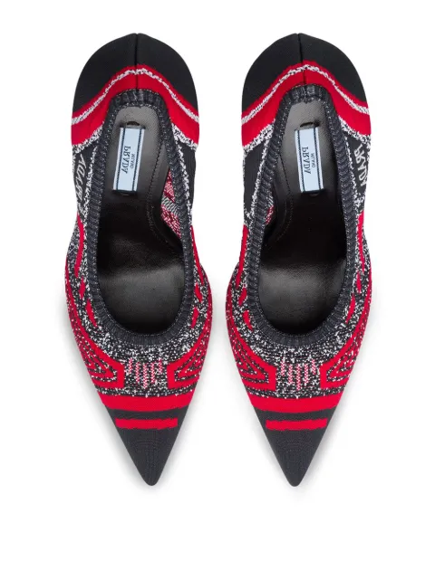 prada knit pumps