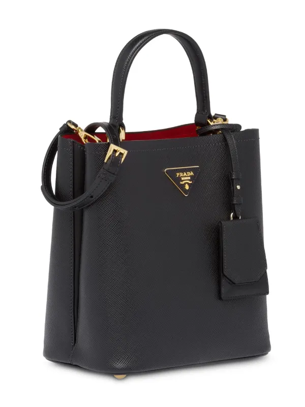 Shop Prada Double Saffiano leather tote with Express Delivery - FARFETCH