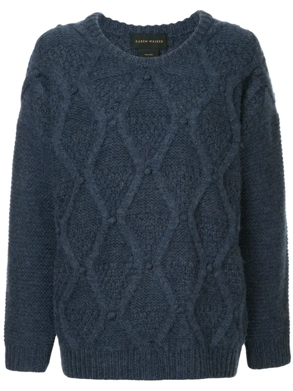 bulky cable knit sweater