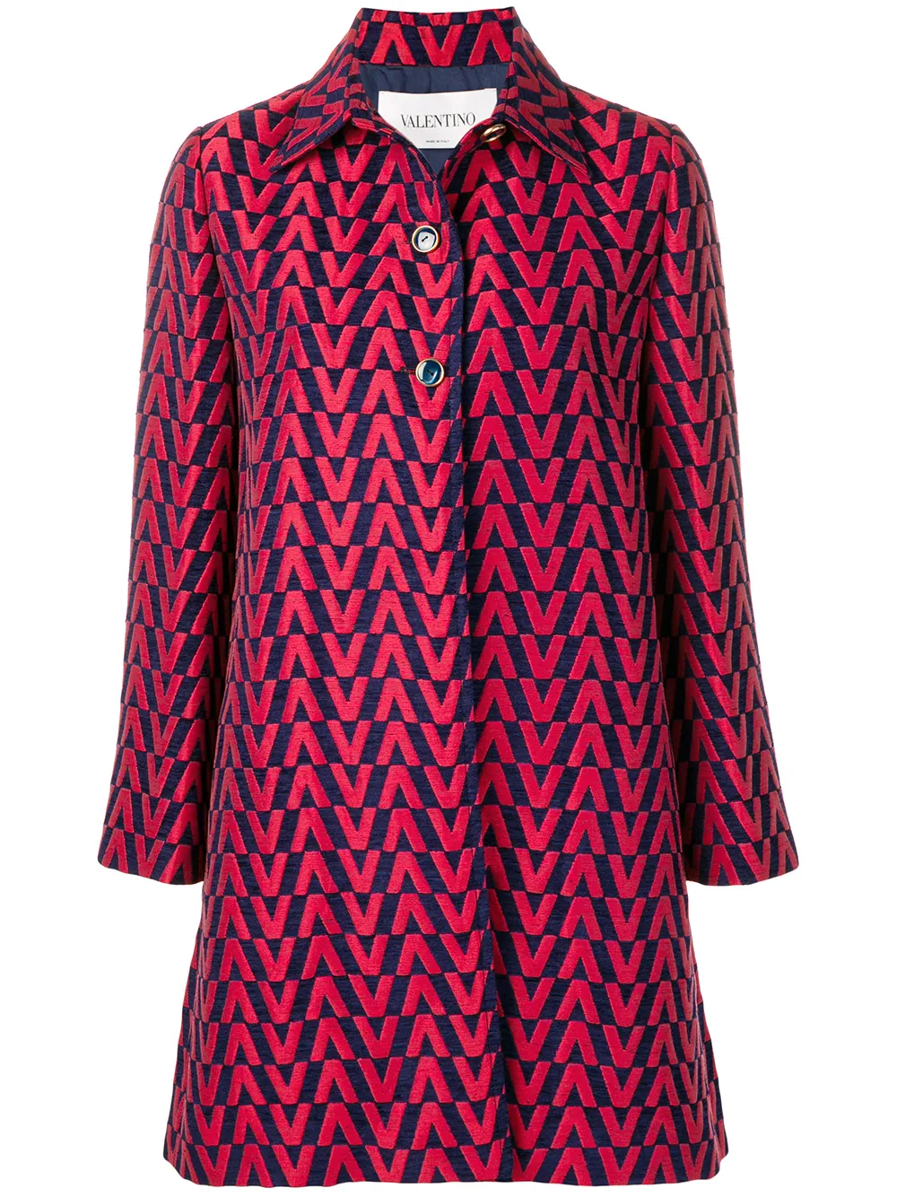 Valentino Garavani jas met brokkaat Rood