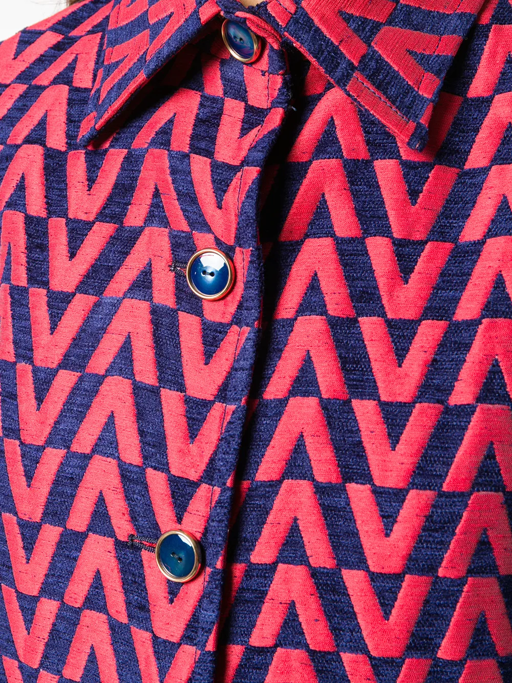 Valentino Garavani Jas met dubbele rij knopen Rood