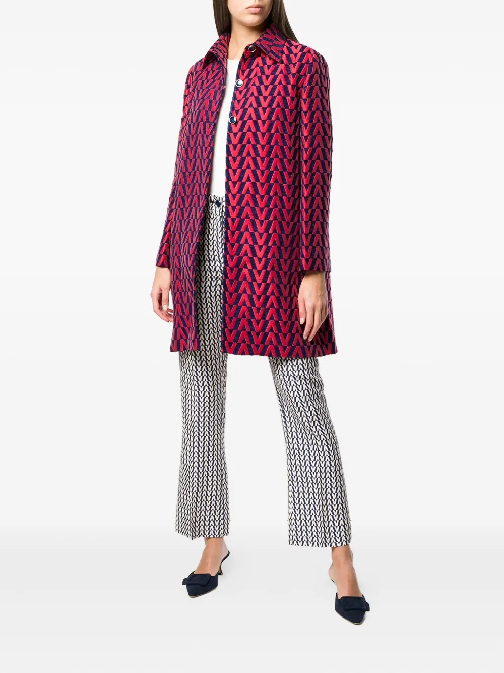 Valentino Garavani brocade single-breasted coat | Single Breasted Coats | Image 2