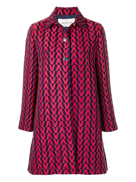 Valentino Garavani brocade single-breasted coat
