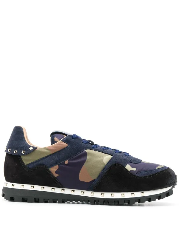 valentino blue camo sneakers