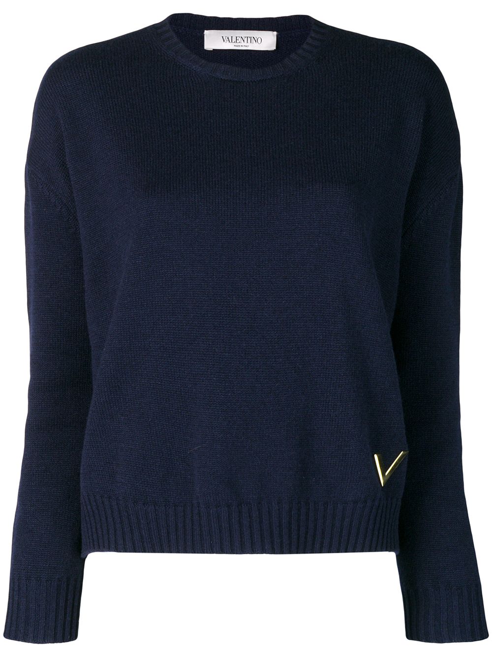 фото Valentino кашемировый свитер с круглым вырезом