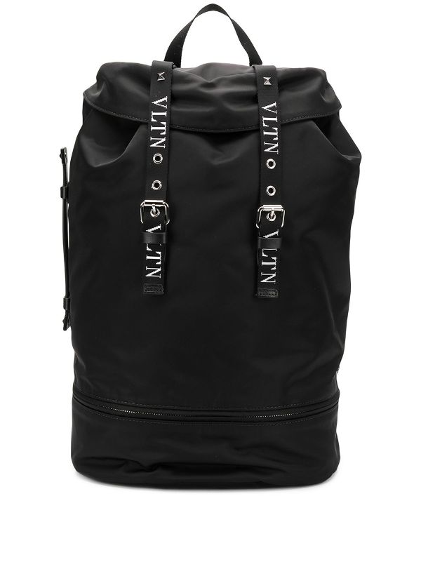 valentino black backpack