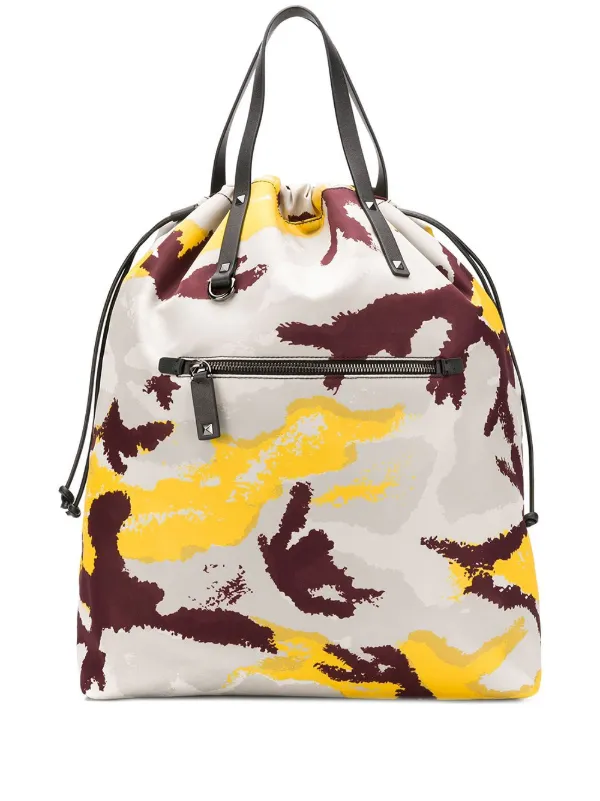 valentino garavani camouflage backpack