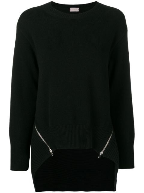 MRZ MRZ KNITTED ZIP SWEATER - BLACK