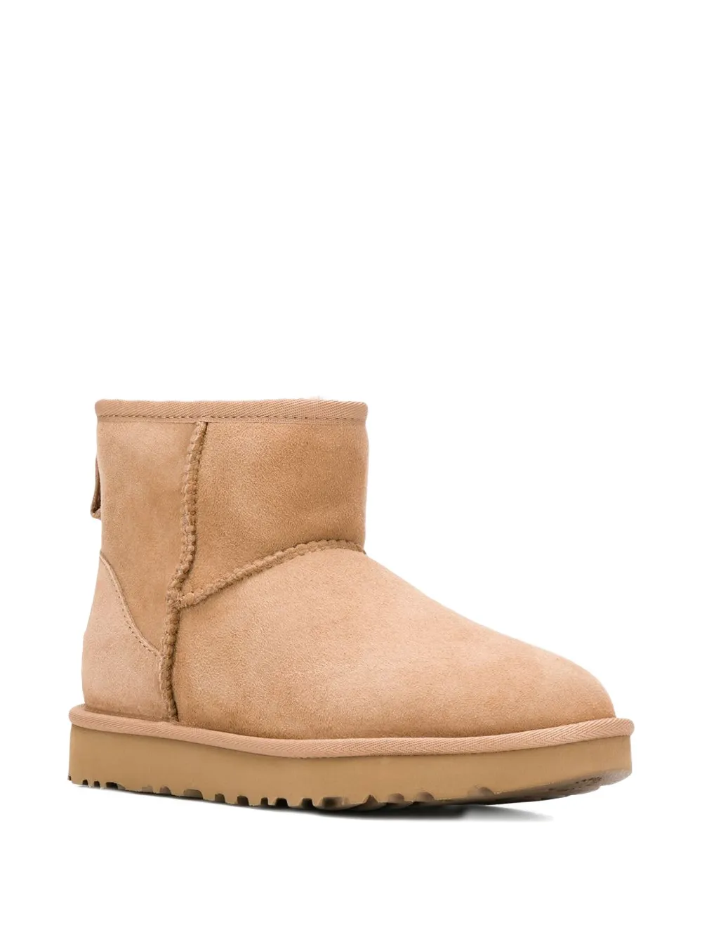 UGG faux-fur ankle boots Neutrals