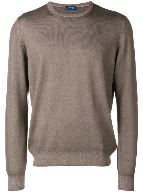 Barba Napoli Basic Jumper In Brown