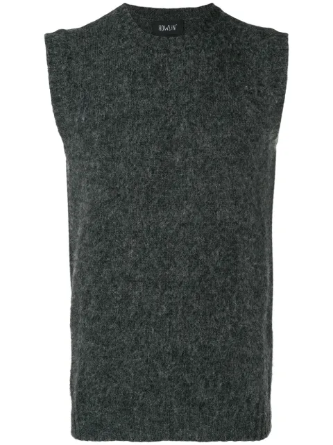 Click to view more detailed imagery on our partner's website Howlin' Yatch Trip Knitted Vest In Grey