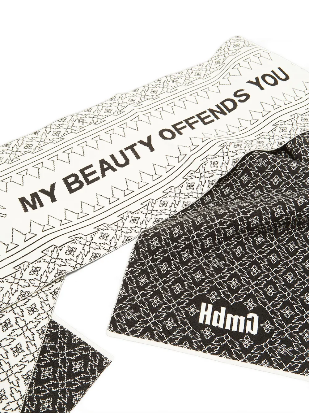 Gmbh Logo-patch Scarf - White 