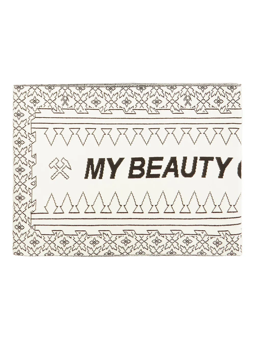 GmbH logo-patch scarf | White | Image 1