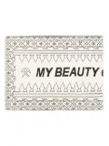 GmbH logo-patch scarf - White