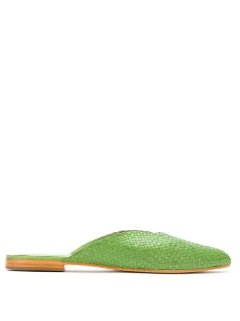 Sarah Chofakian mules trenzados