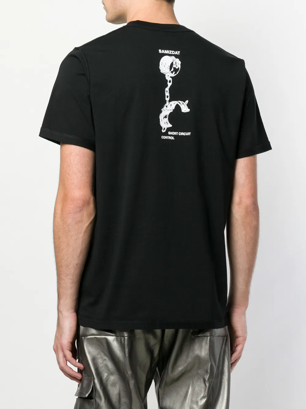 Yang Li T-shirt met ronde hals Zwart