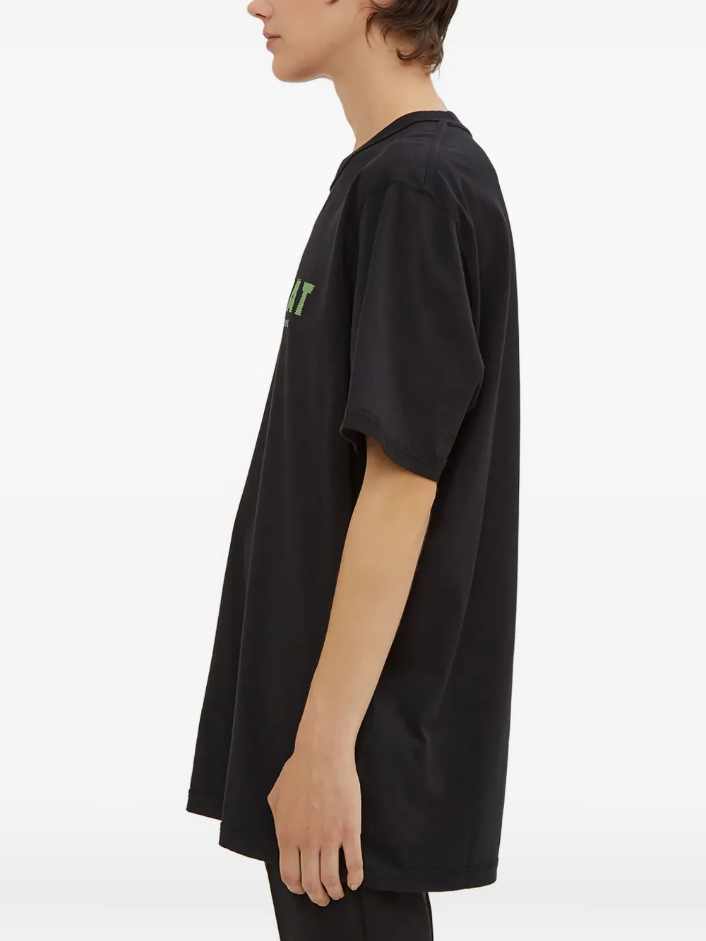 Yang Li T-shirt met ronde hals Zwart