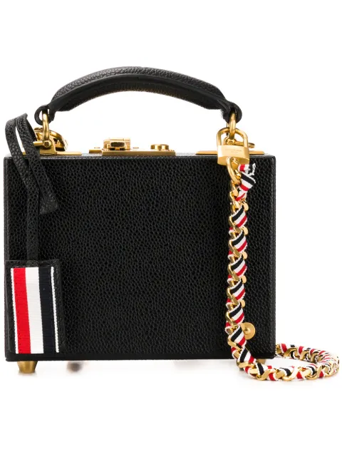 Click to view more detailed imagery on our partner's website Thom Browne Micro Attaché Case In Black