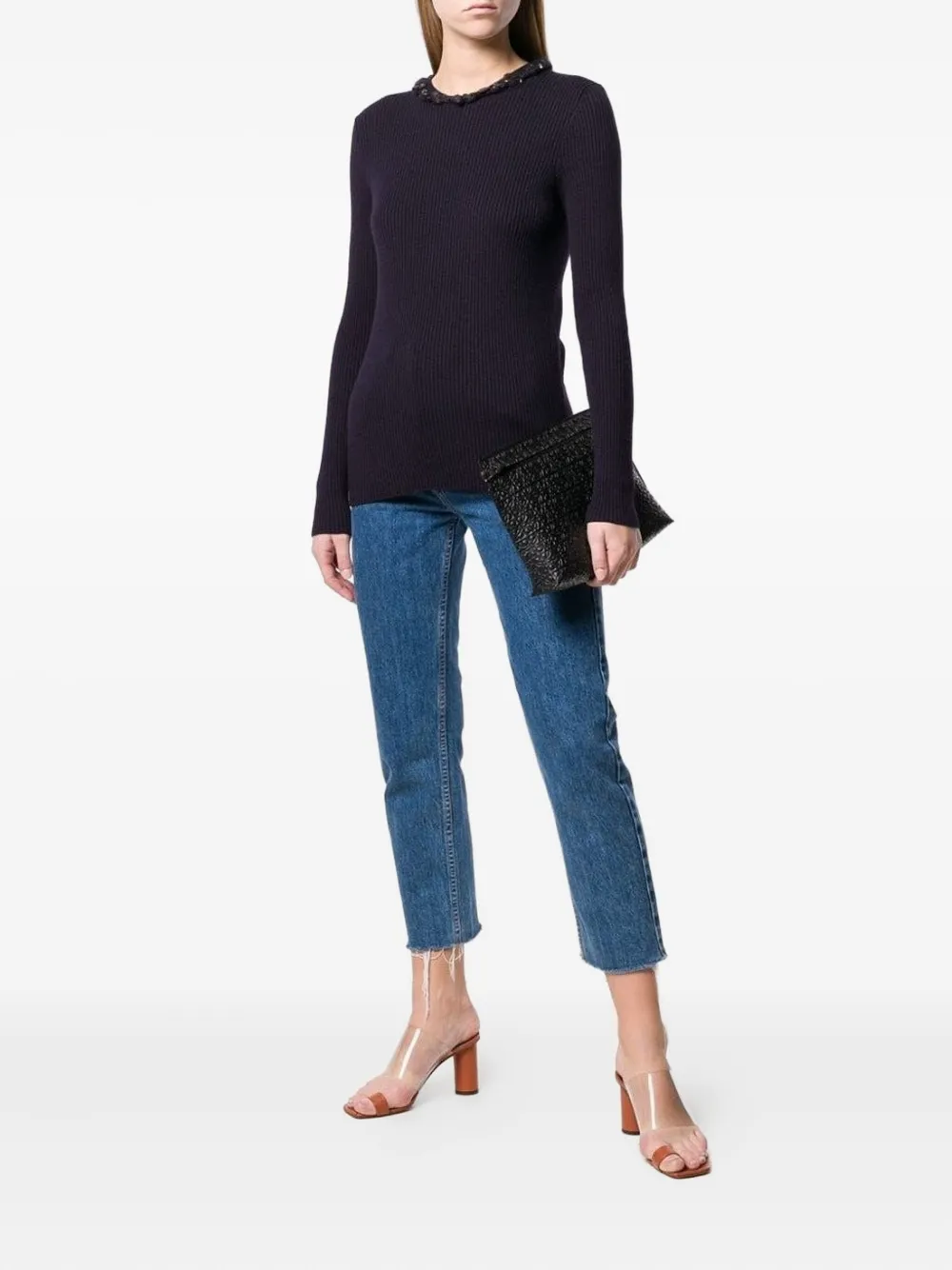 CHANEL Pre-Owned gemstone-embellished sweater | Image 2