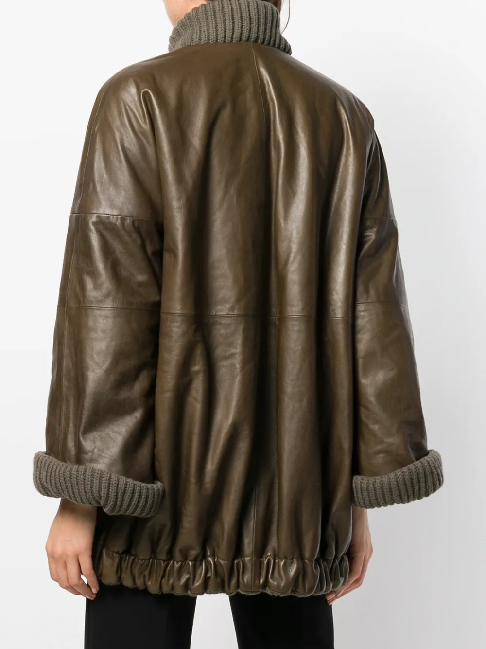Alberta Ferretti oversized bomber jacket Bruin