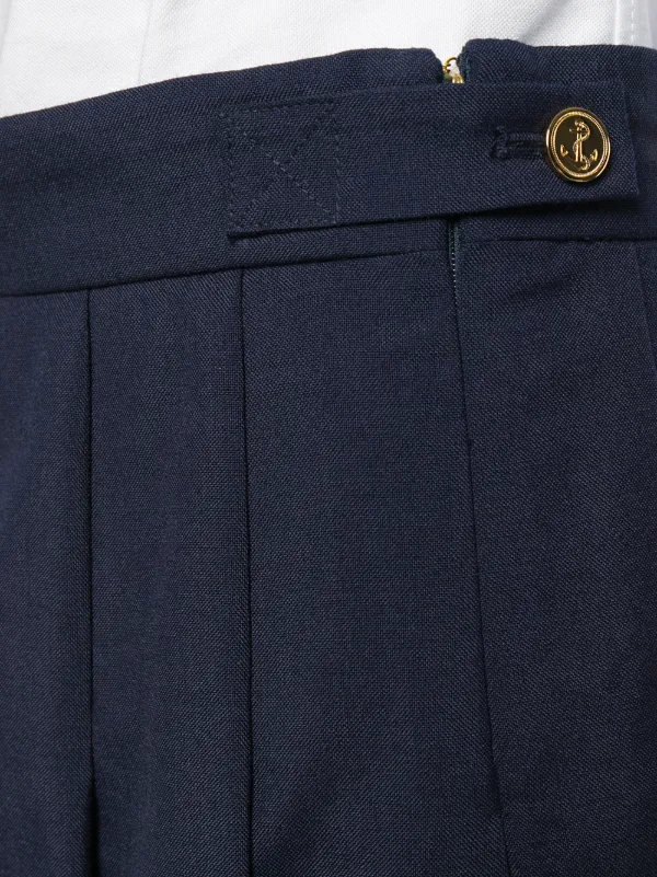 Thom Browne School Uniform Pleated Skirt | Blue | FARFETCH JO