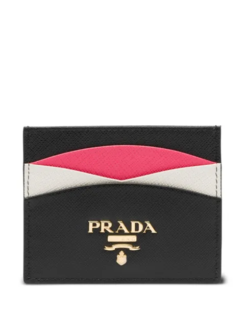 Prada Kartenetui aus Saffiano-Leder