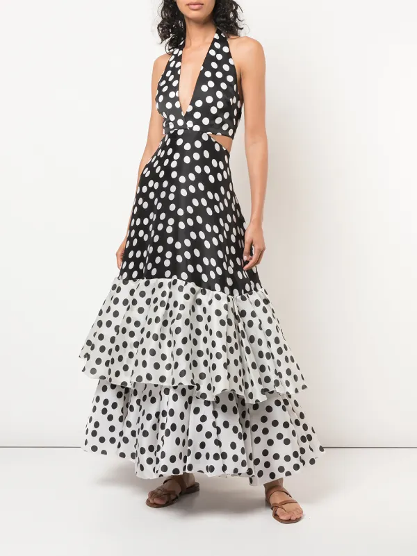 carolina herrera polka dot gown
